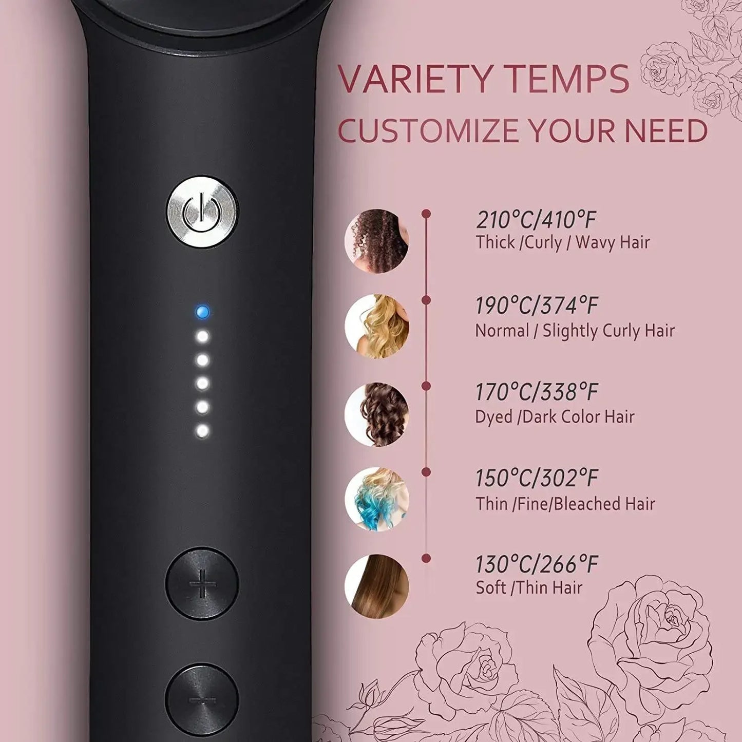 2-in-1 Hair Straightener Hot Comb
