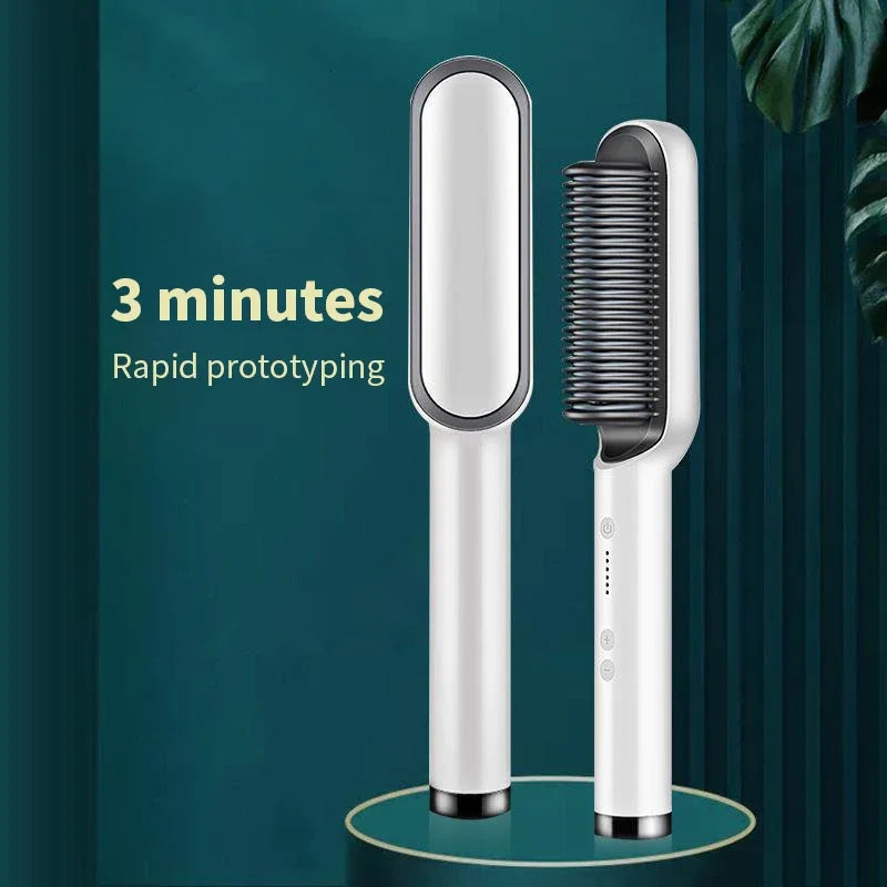 2-in-1 Hair Straightener Hot Comb
