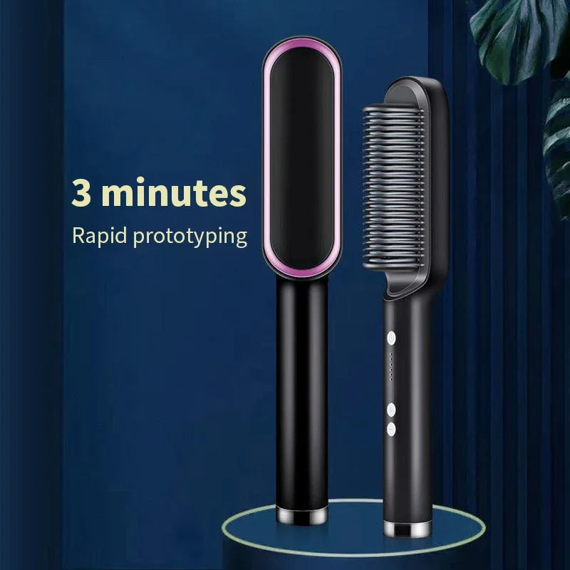2-in-1 Hair Straightener Hot Comb