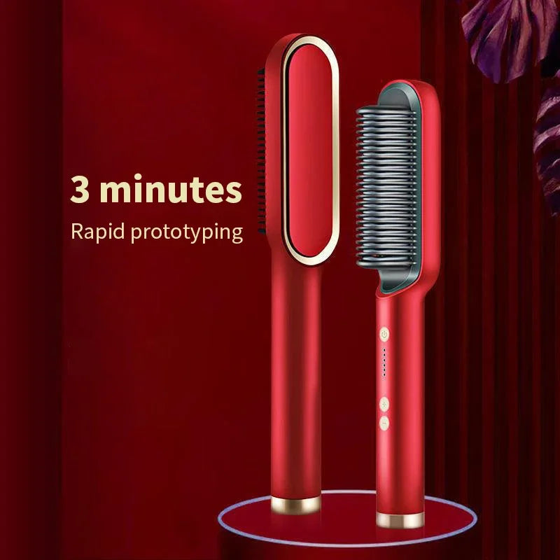 2-in-1 Hair Straightener Hot Comb