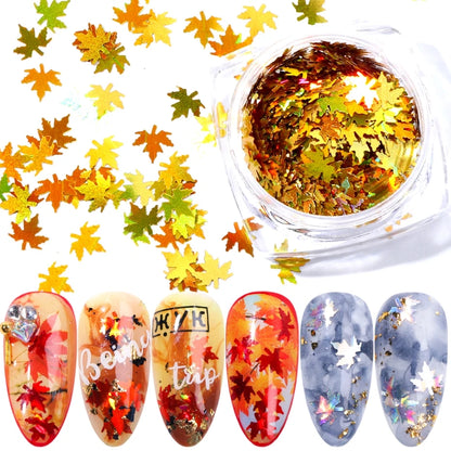 Maple Leaf Nail Art