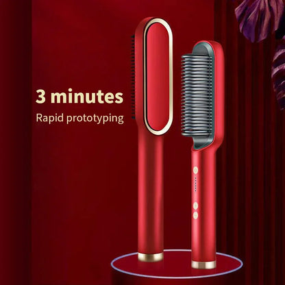 2-in-1 Hair Straightener Hot Comb
